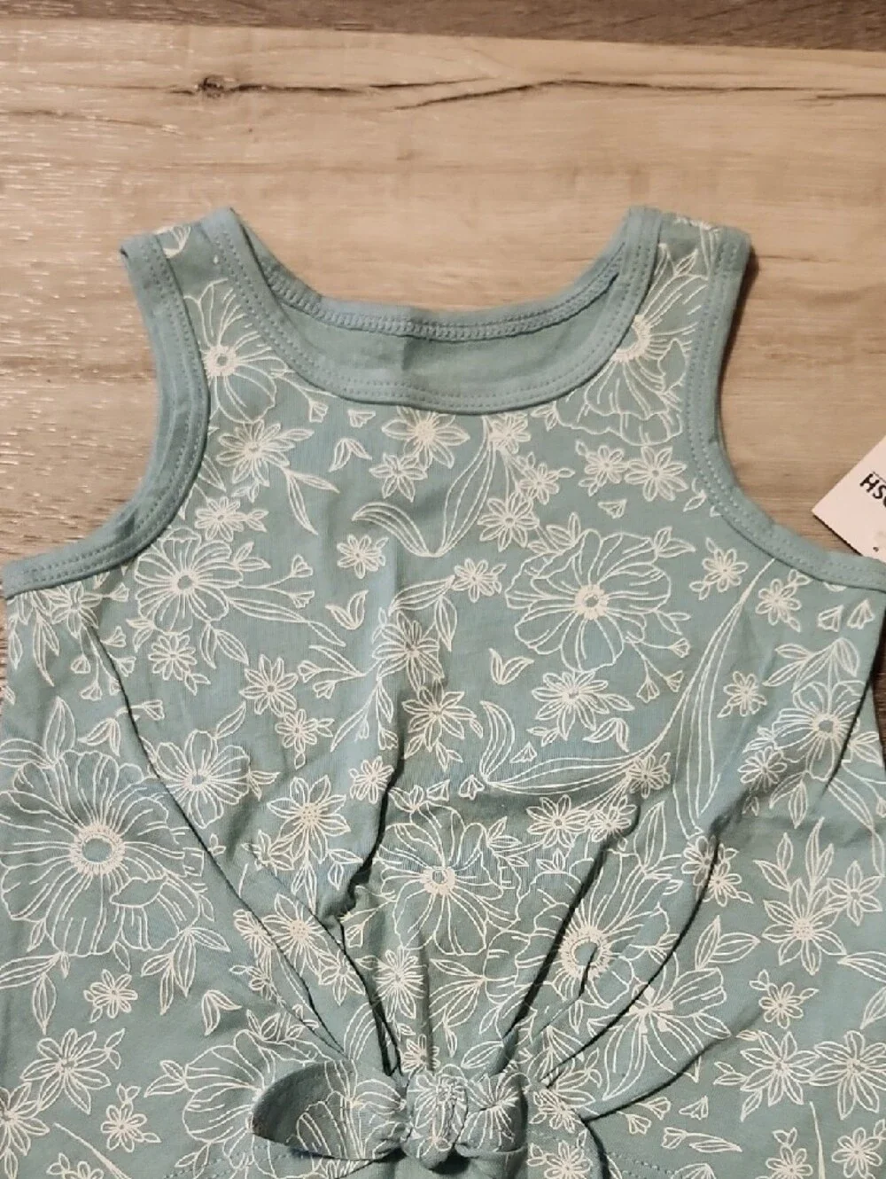 NWT OSHKOSH Floral Tank Top in Teal Blue